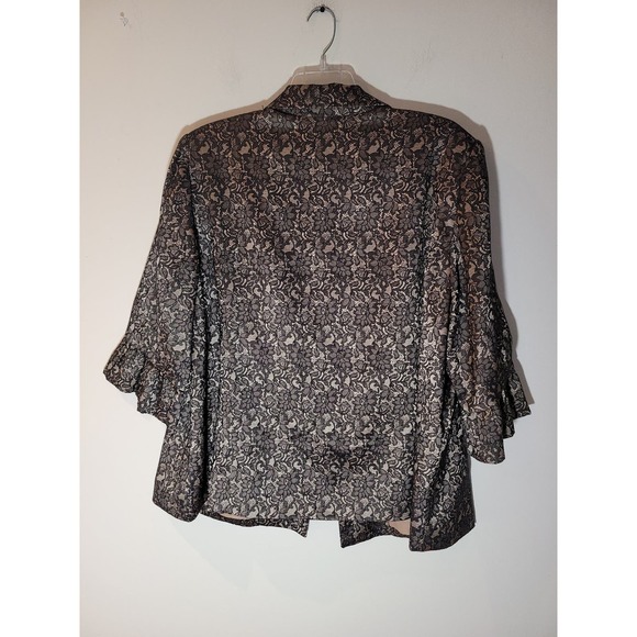 Maggie Barnes women's laced black and tan blazer Size 22/24 - Picture 5 of 5